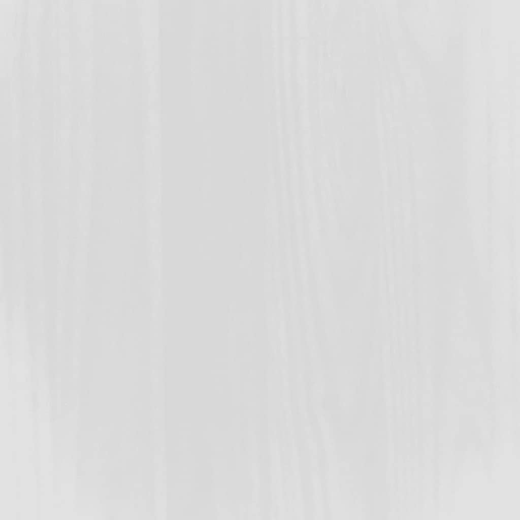 Bedside Cabinet Mexican Pine Corona Range White 53x39x67 cm