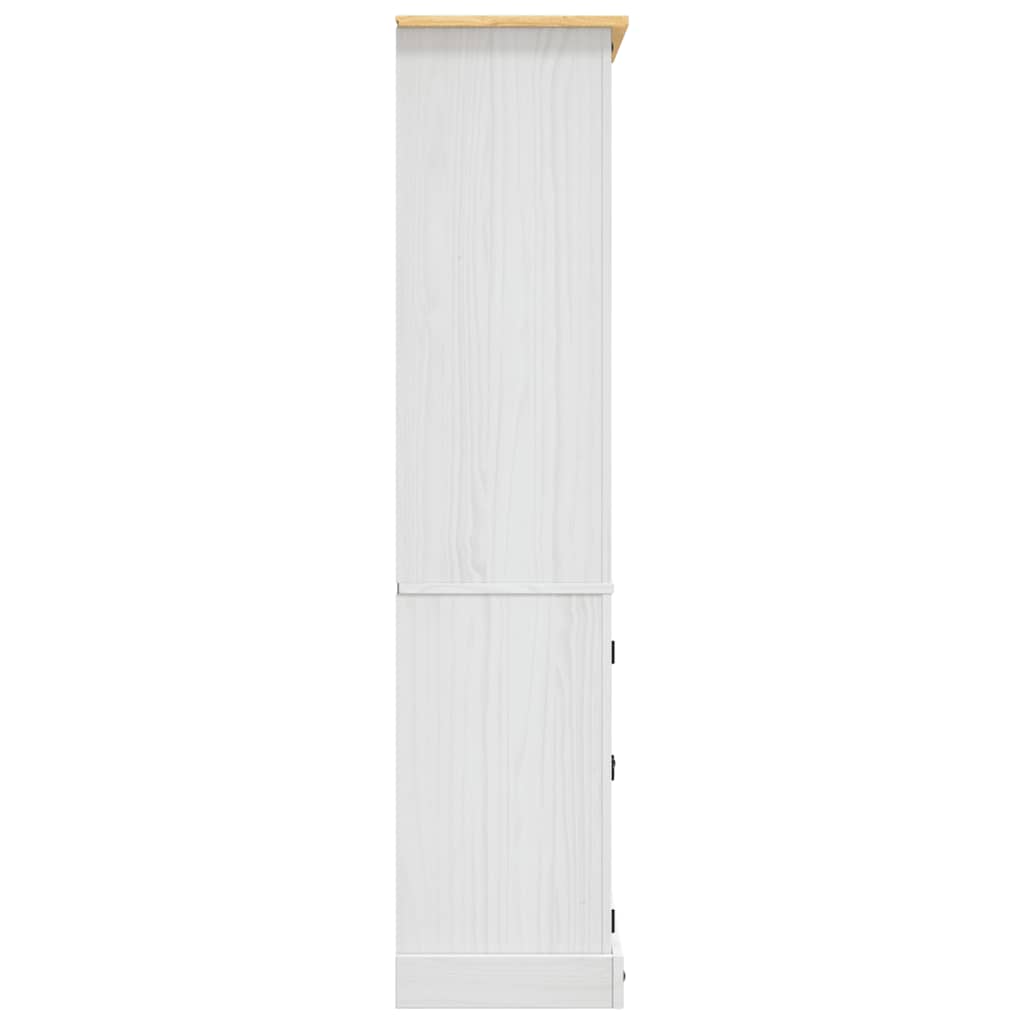 Cupboard Mexican Pine Corona Range White 80x40x170 cm