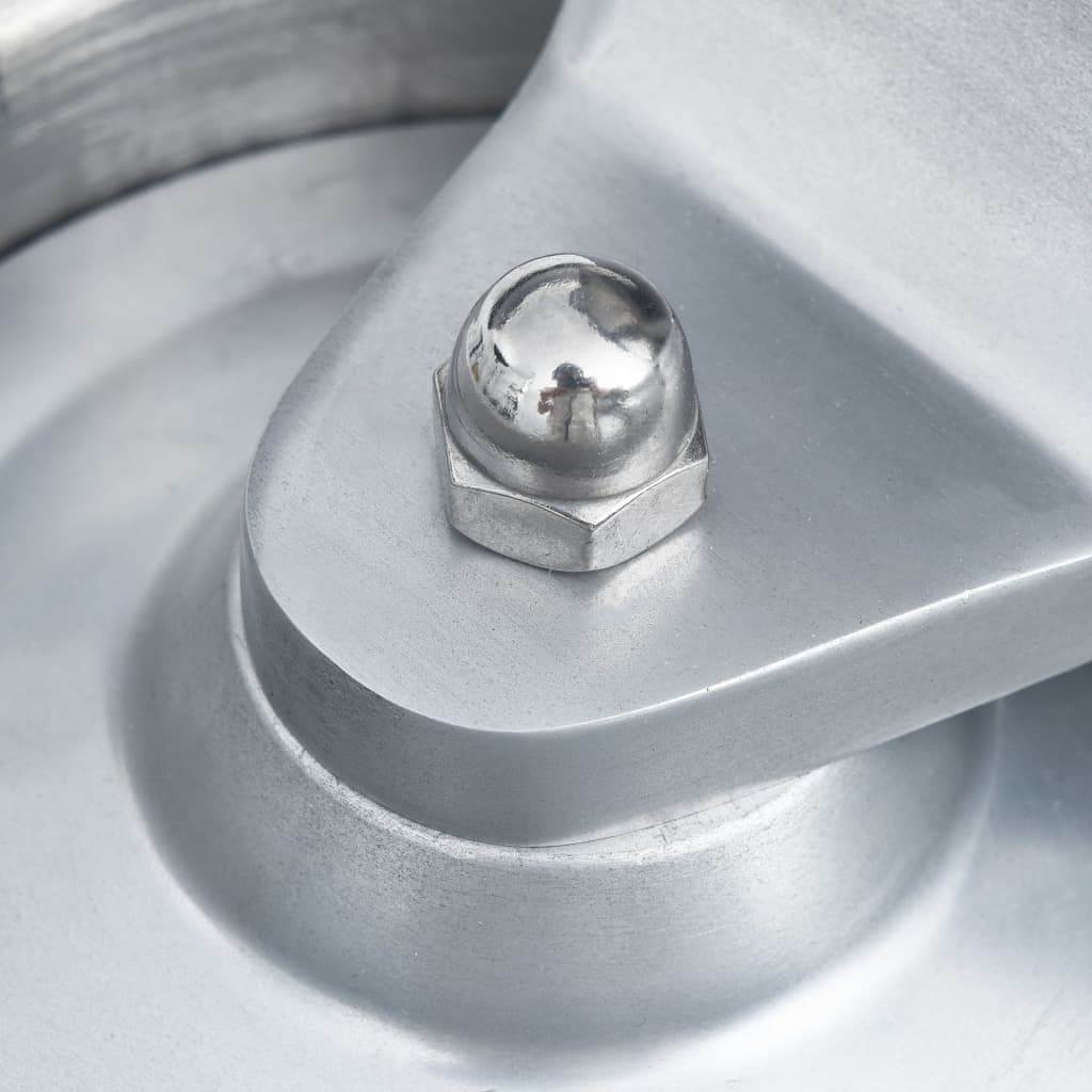 Hamburger Press Machine with 500 Patty Papers Aluminium 10 cm