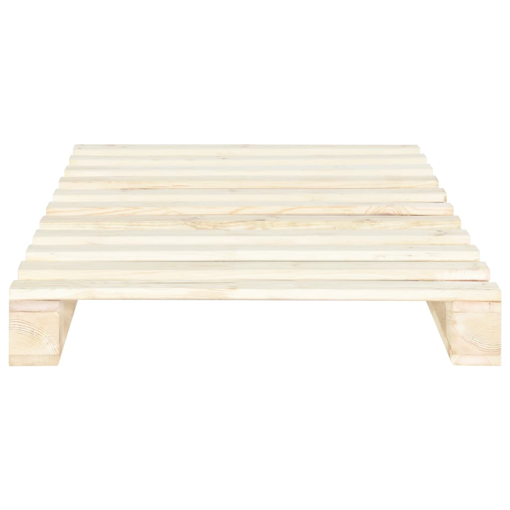 Pallet Bed Frame without Mattress Solid Pine Wood 90x200 cm