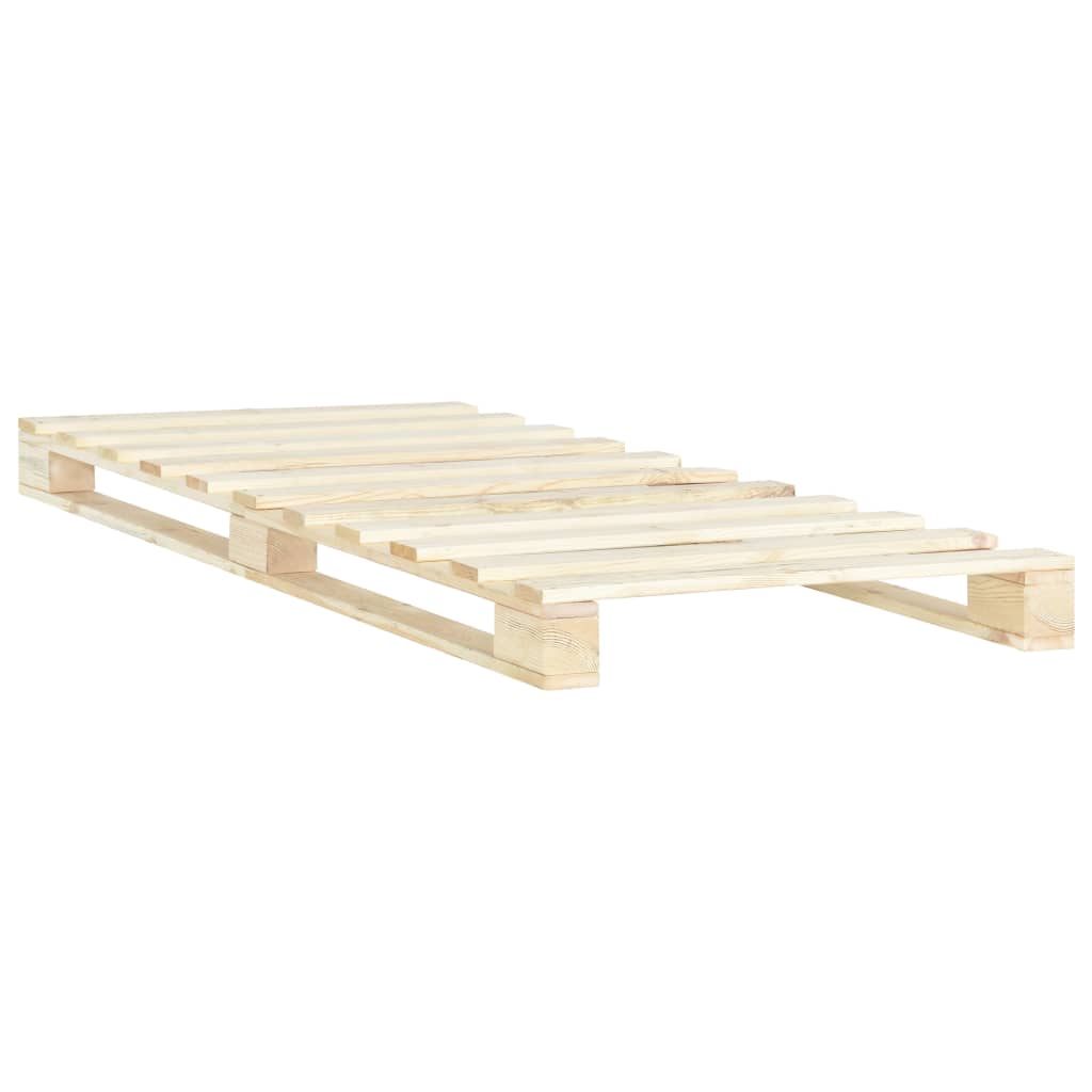 Pallet Bed Frame without Mattress Solid Pine Wood 100x200 cm