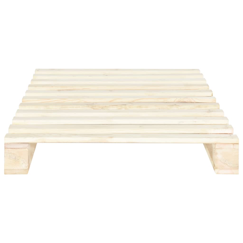 Pallet Bed Frame without Mattress Solid Pine Wood 100x200 cm