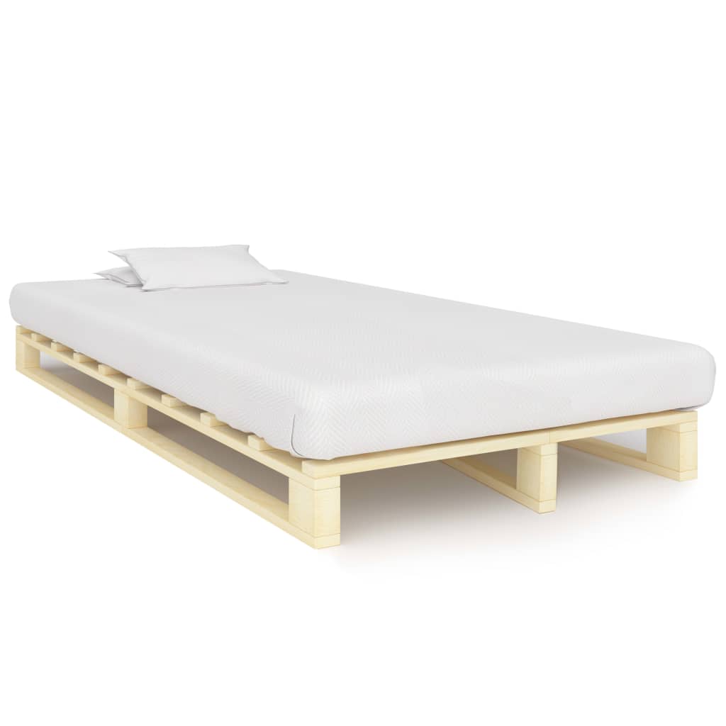 Pallet Bed Frame without Mattress Solid Pine Wood 120x200 cm