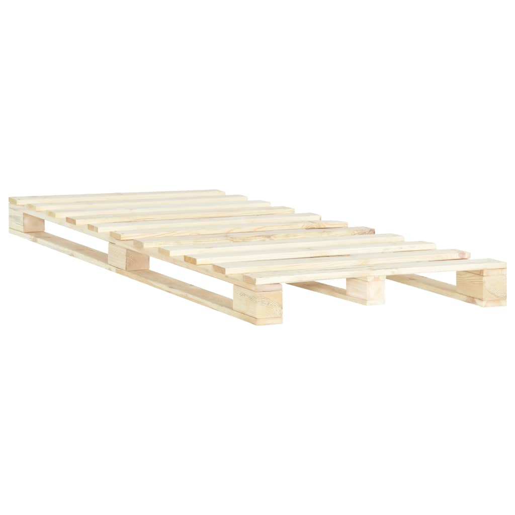 Pallet Bed Frame without Mattress Solid Pine Wood 120x200 cm