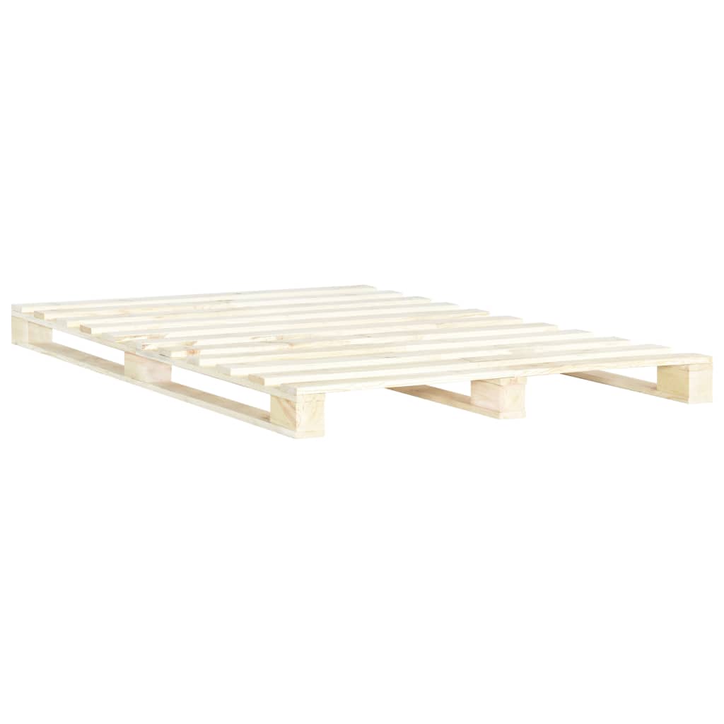 Pallet Bed Frame without Mattress 200x200 cm Solid Wood Pine