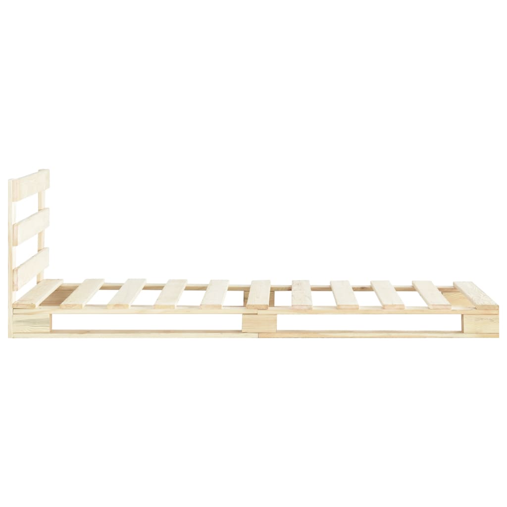 Pallet Bed Frame without Mattress Solid Pine Wood 100x200 cm