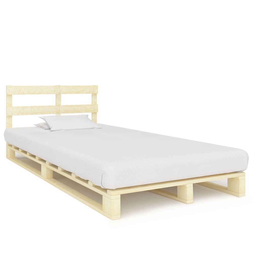 Pallet Bed Frame without Mattress Solid Pine Wood 120x200 cm