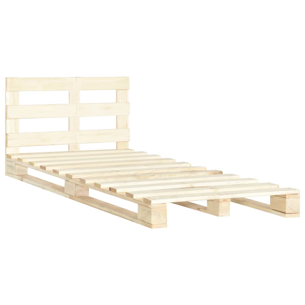 Pallet Bed Frame without Mattress Solid Pine Wood 120x200 cm