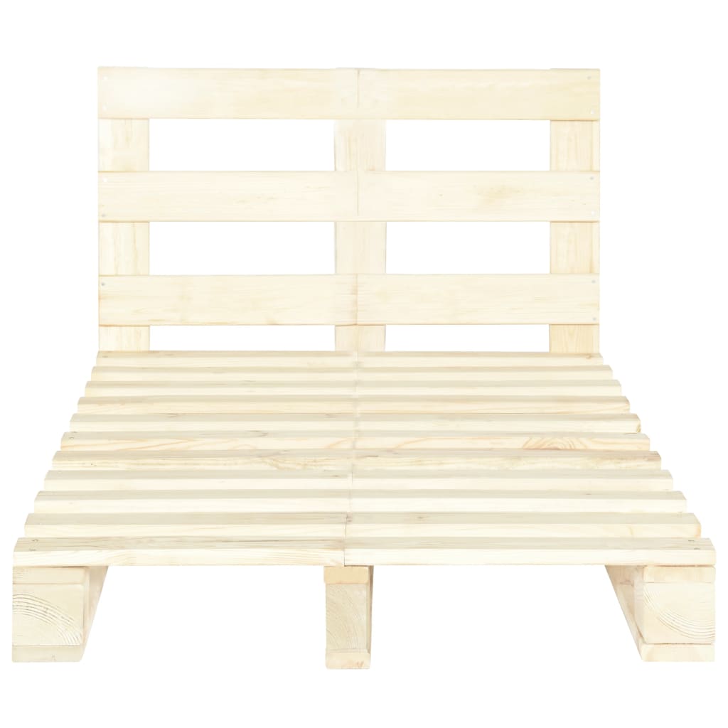 Pallet Bed Frame without Mattress Solid Pine Wood 120x200 cm