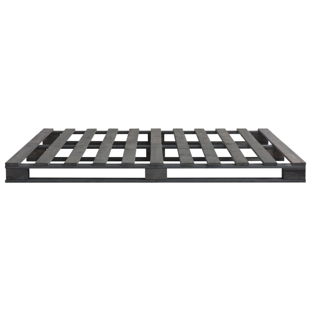 Pallet Bed Frame without Mattress Grey 180x200cm Solid Wood