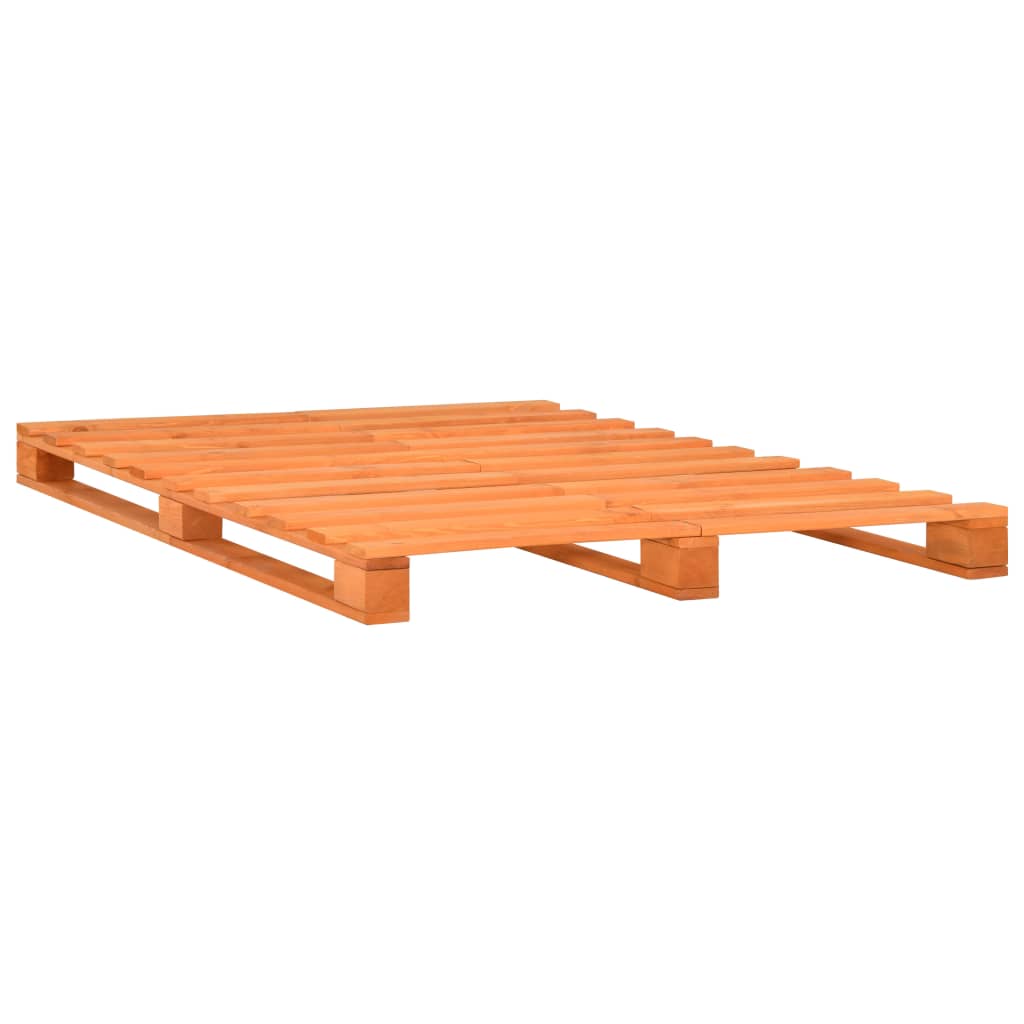 Pallet Bed Frame without Mattress Brown 120x200cm Solid Wood
