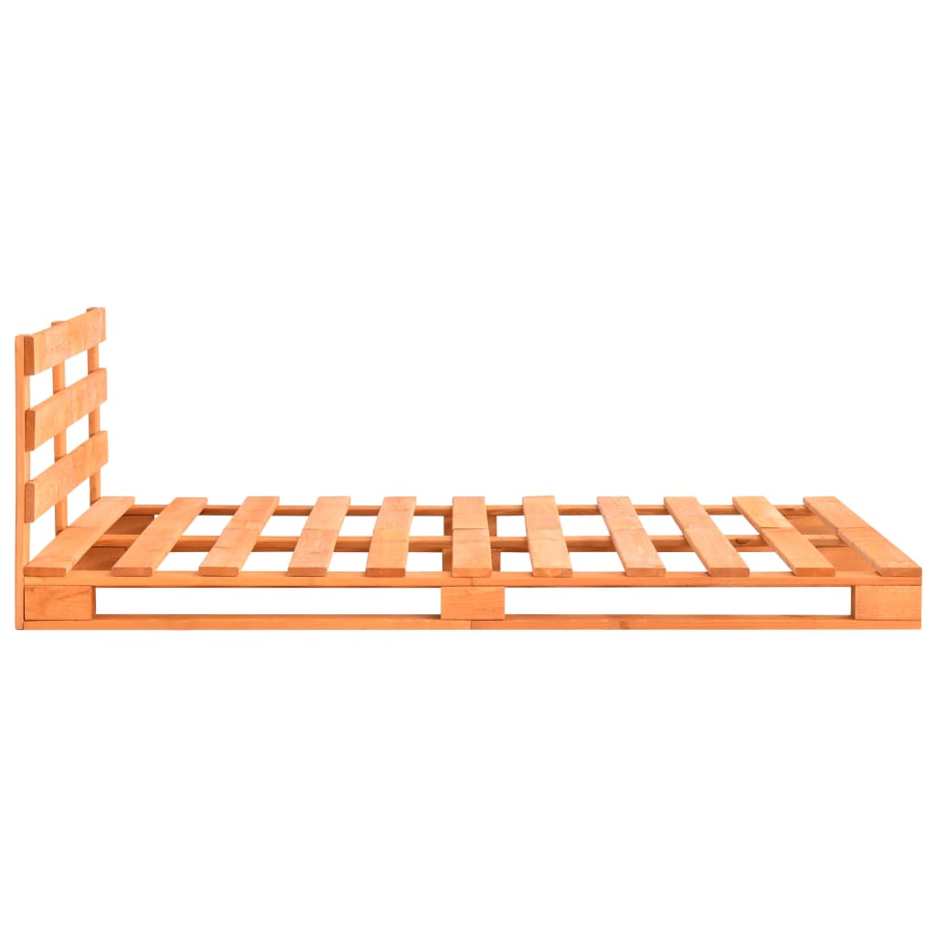 Pallet Bed Frame without Mattress Brown Solid Pine Wood 200x200 cm