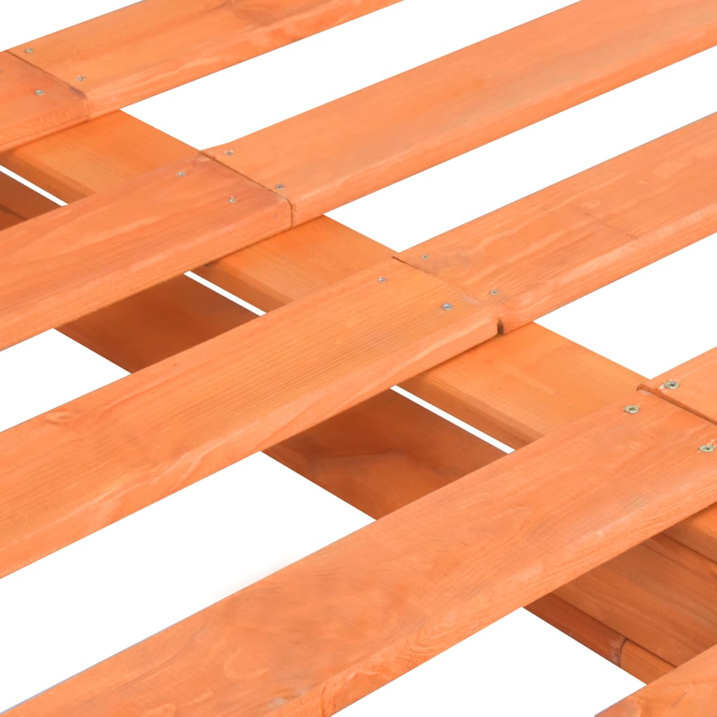Pallet Bed Frame without Mattress Brown Solid Pine Wood 200x200 cm