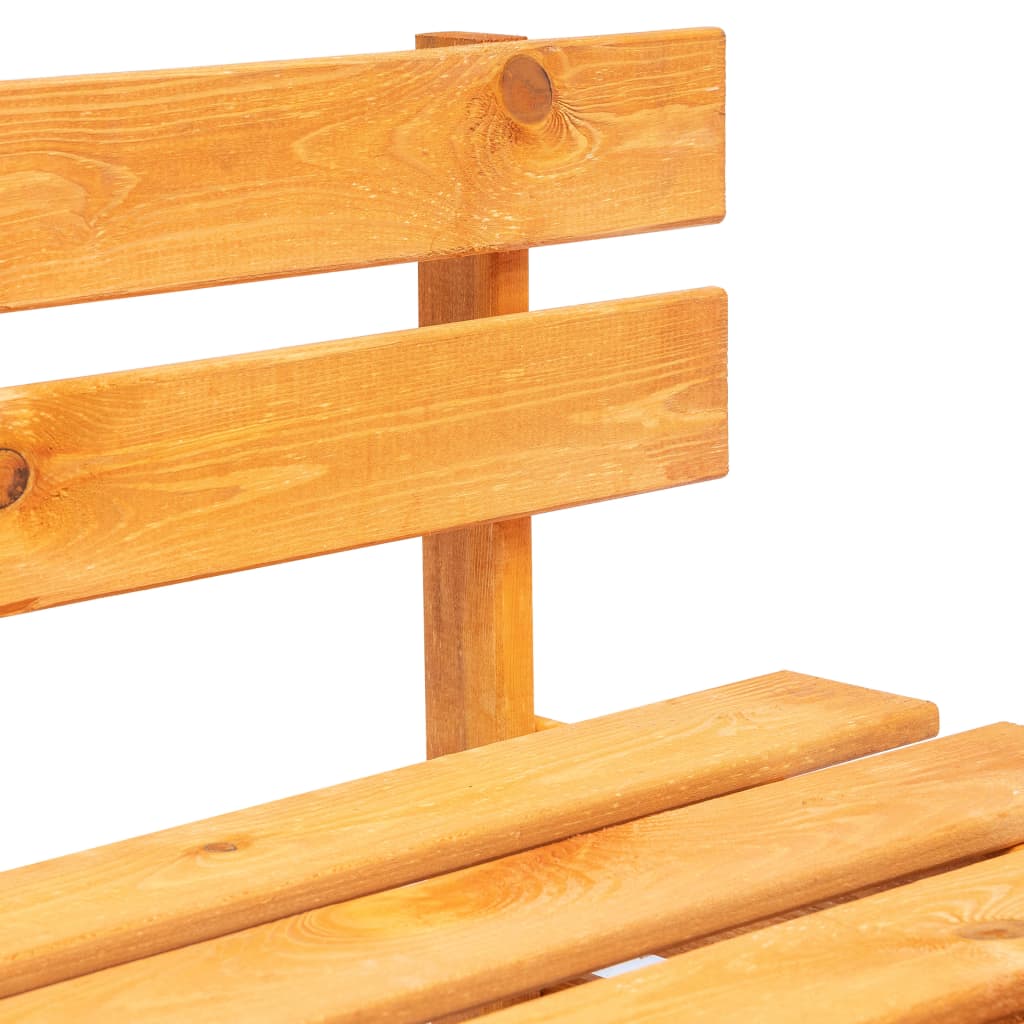 Garden Pallet Bench Wood Honey Brown