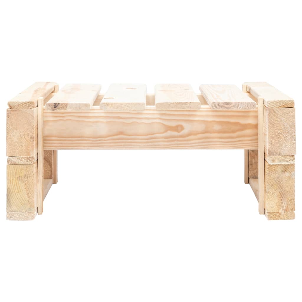 Garden Pallet Ottoman Wood