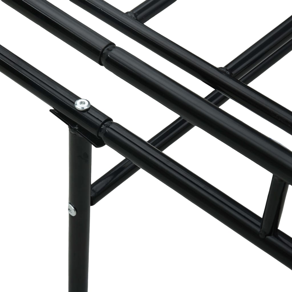 Daybed Frame without Mattress Black Metal 90x200cm