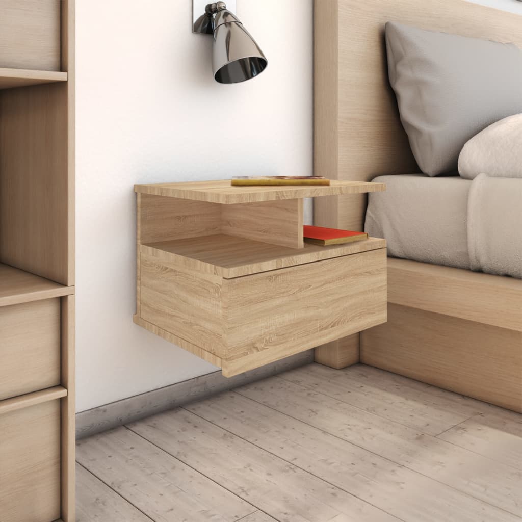 Floating Nightstand Sonoma Oak 40x31x27cm Engineered Wood
