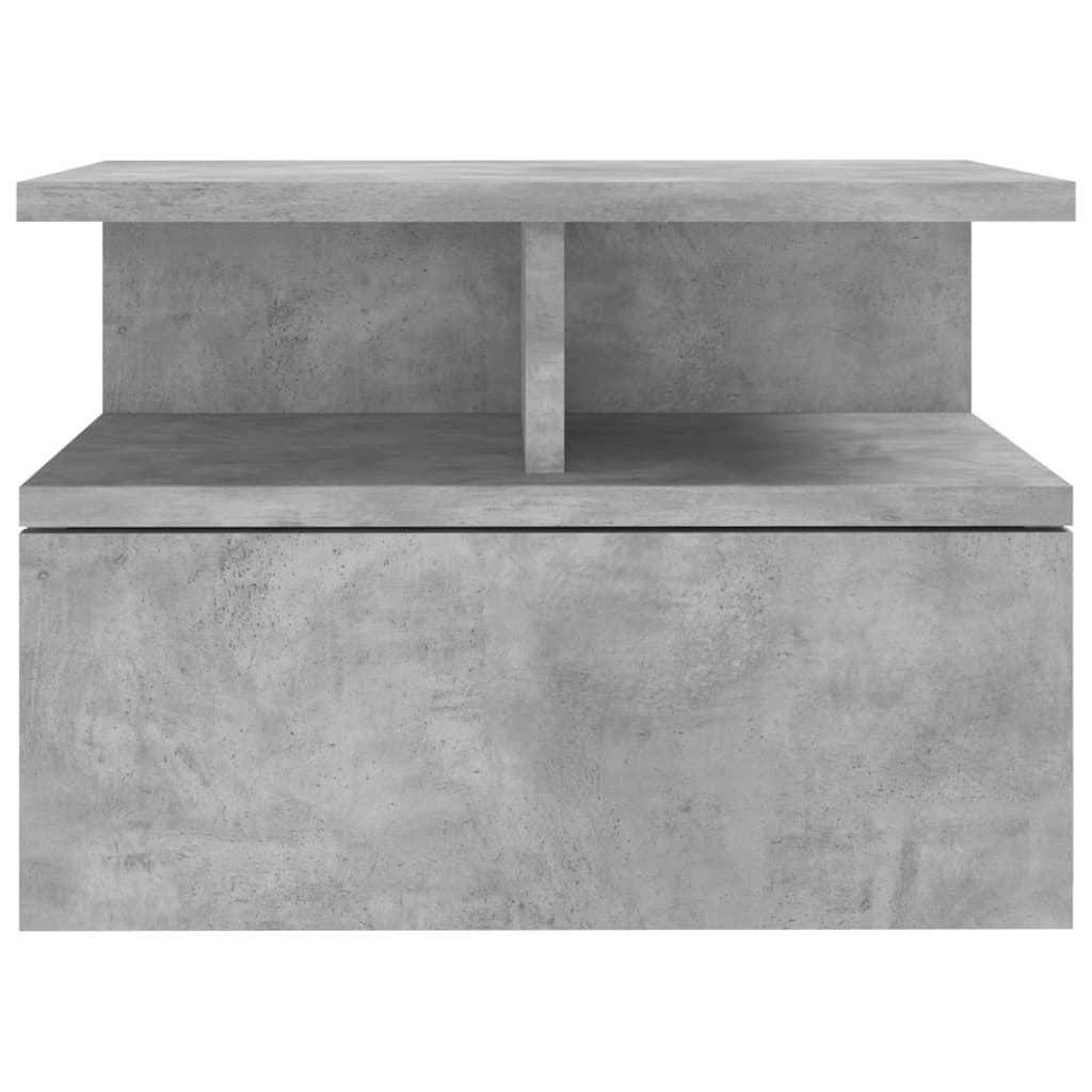 Floating Nightstand Concrete Grey 40x31x27cm Engineered Wood