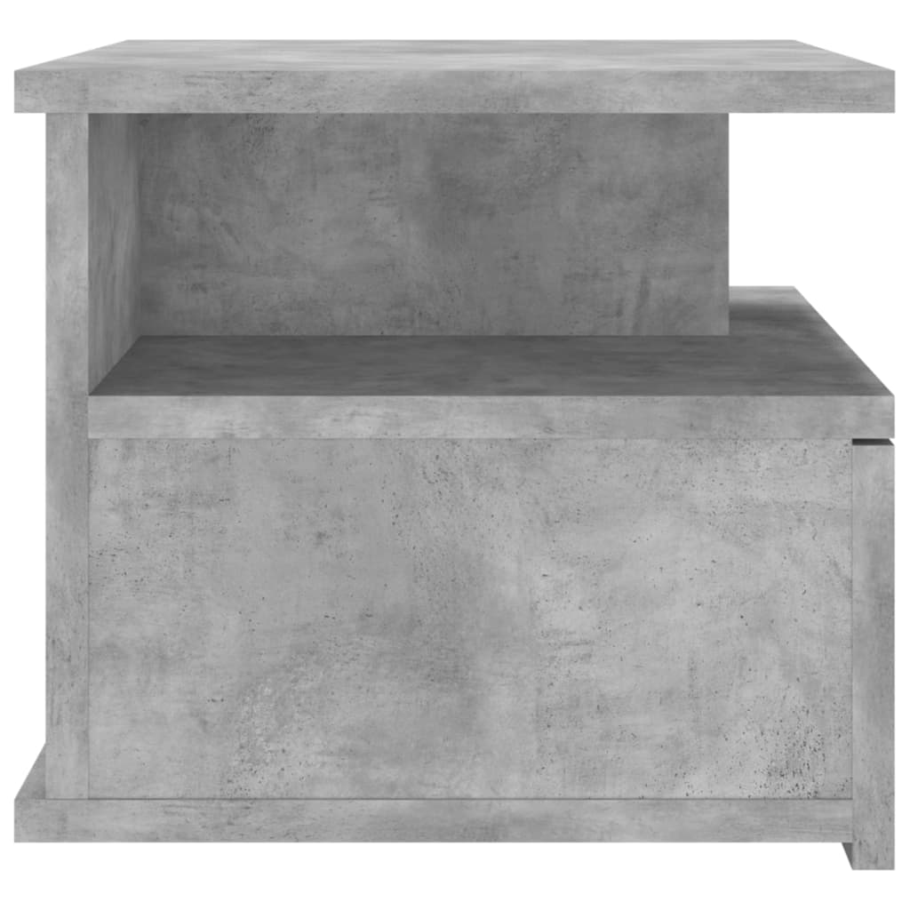 Floating Nightstand Concrete Grey 40x31x27cm Engineered Wood