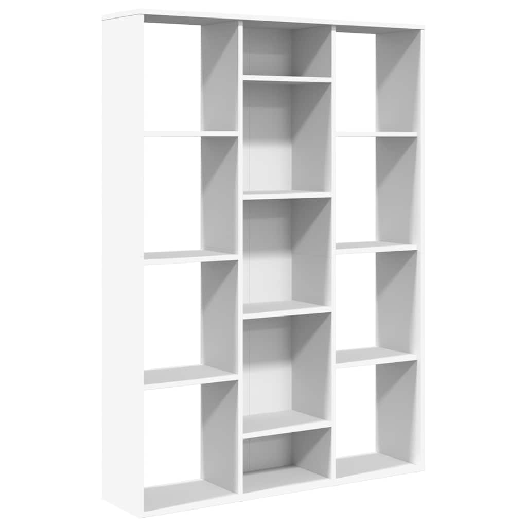 Room Divider/Book Cabinet White 100x24x140 cm Engineered Wood