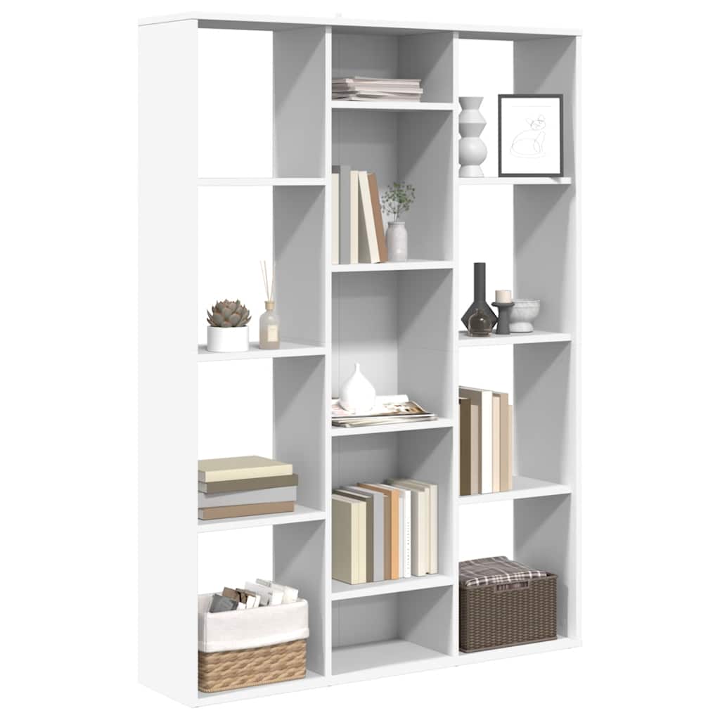 Room Divider/Book Cabinet White 100x24x140 cm Engineered Wood
