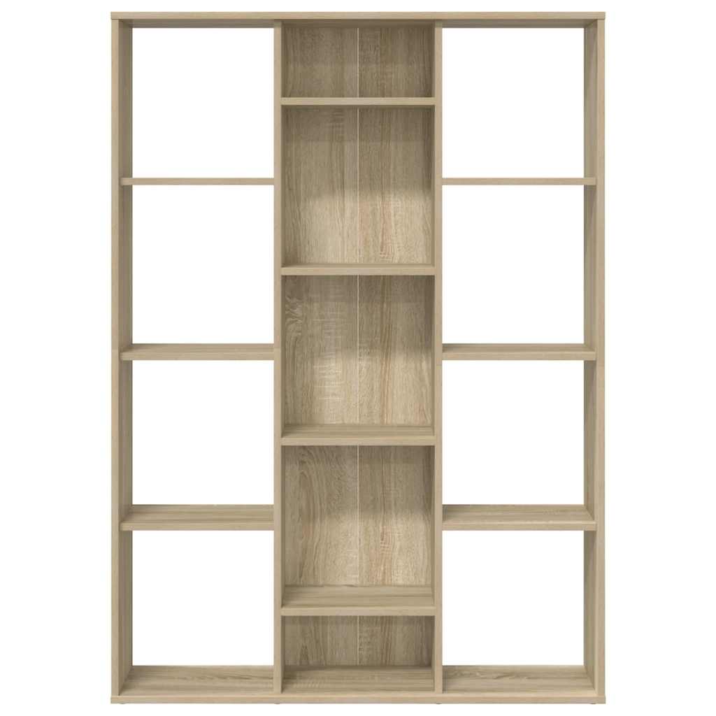 Room Divider/Book Cabinet Sonoma Oak 100x24x140 cm Engineered Wood