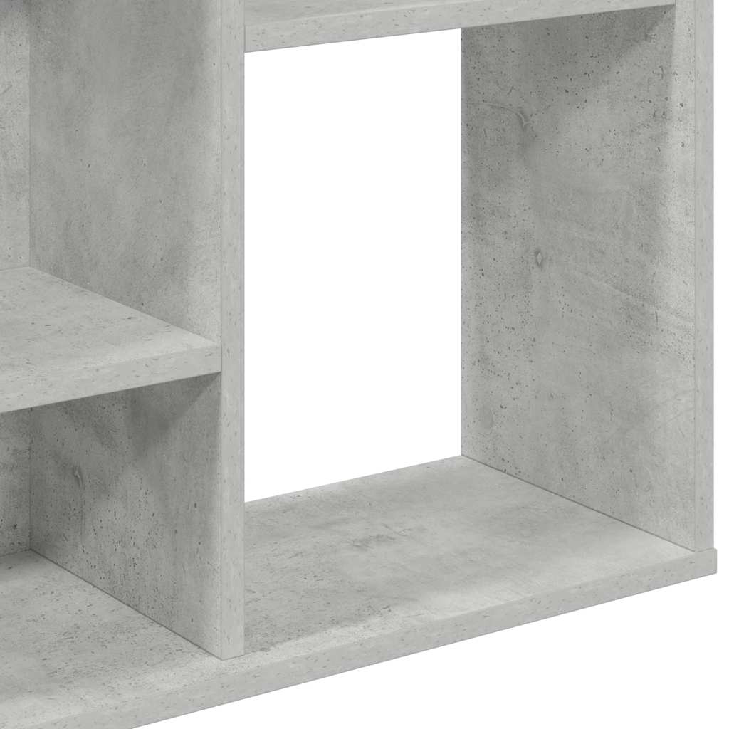 Room Divider/Book Cabinet Concrete Grey 100x24x140 cm Engineered Wood