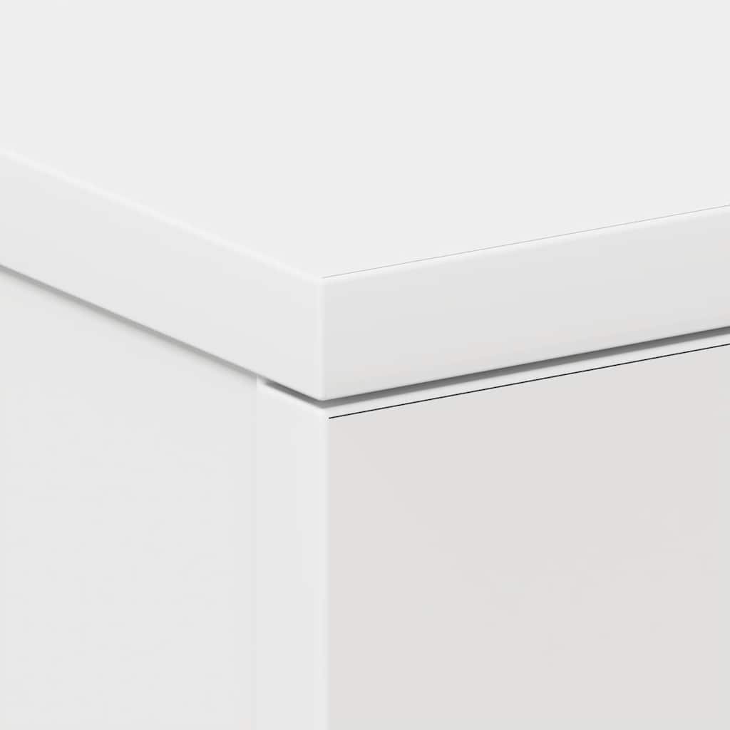 Bedside Cabinet White 38x35x56 cm Engineered Wood