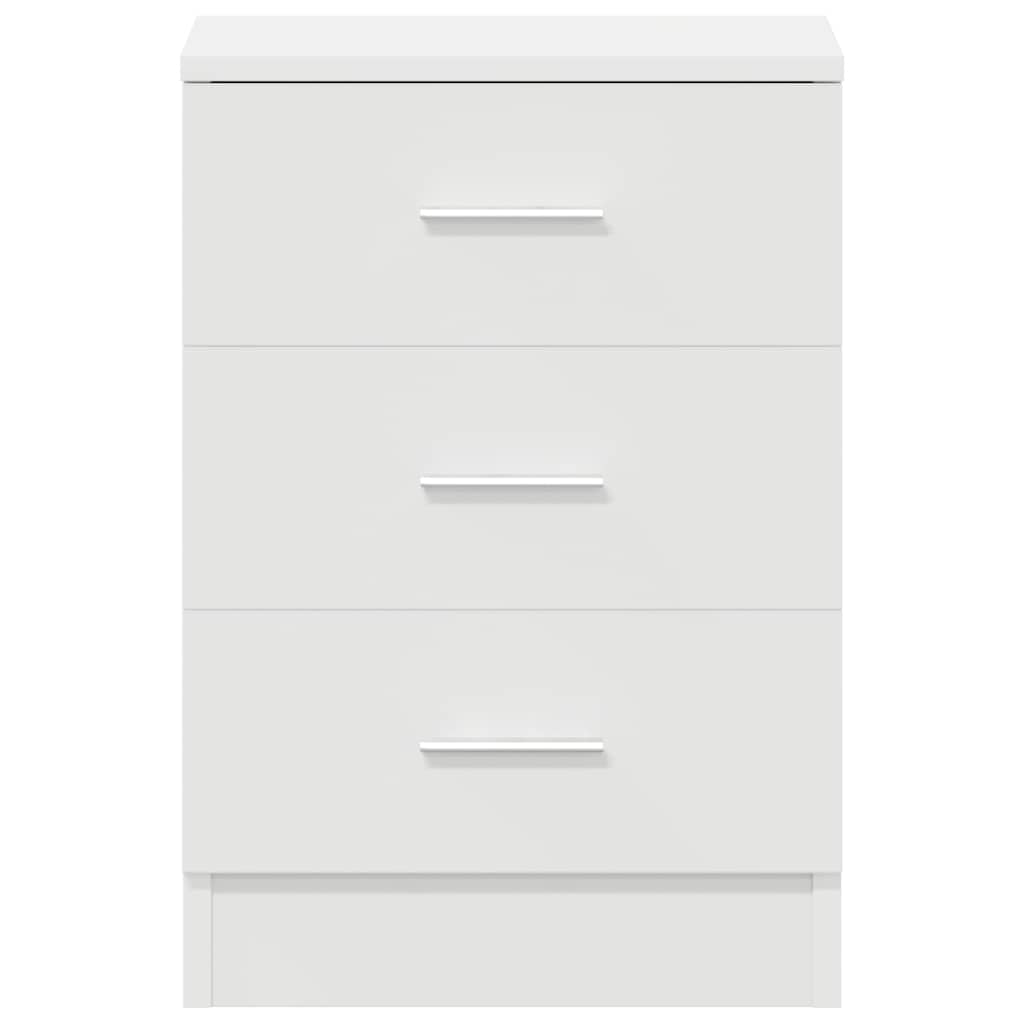 Bedside Cabinets 2 pcs White 38x35x56 cm Engineered Wood