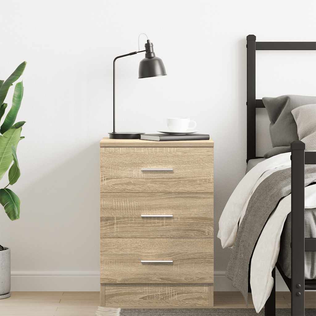 Bedside Cabinet Sonoma Oak 38x35x56 cm Engineered Wood