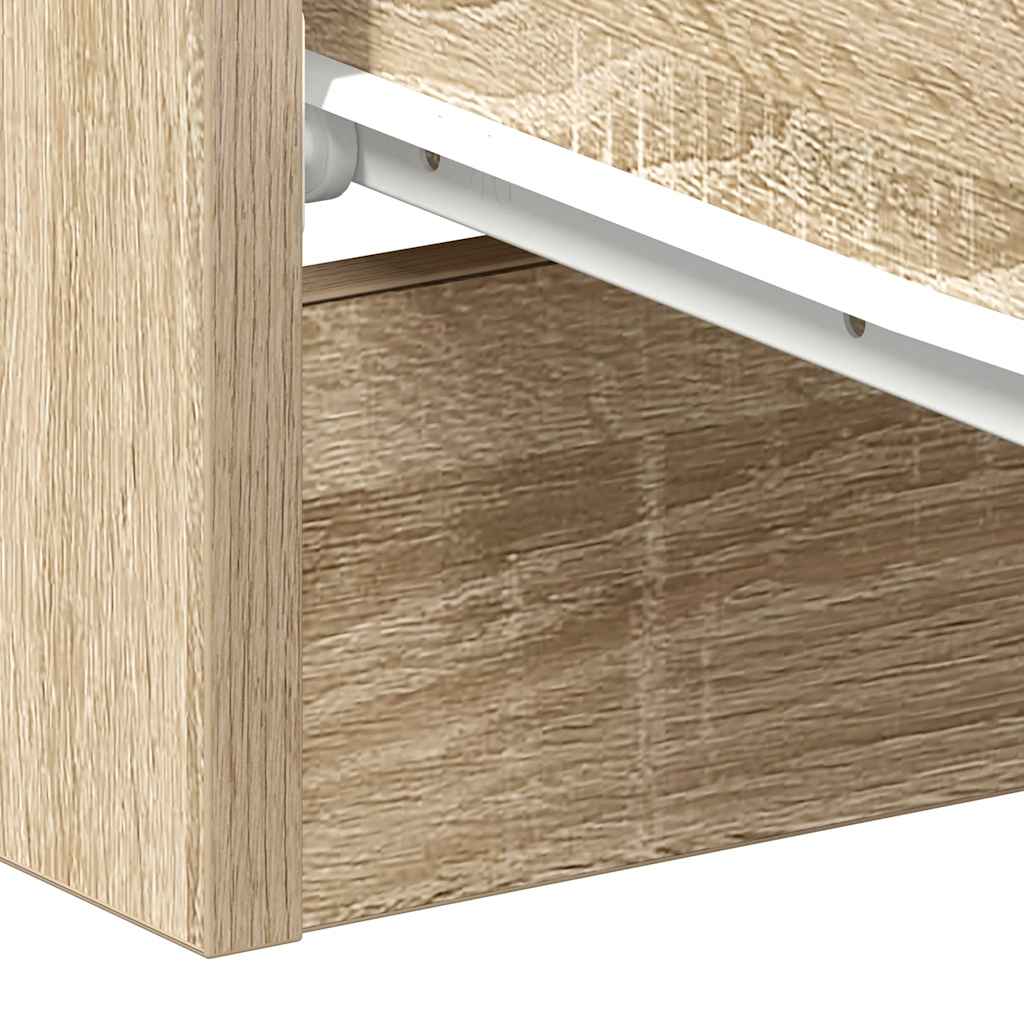 Bedside Cabinet Sonoma Oak 38x35x56 cm Engineered Wood