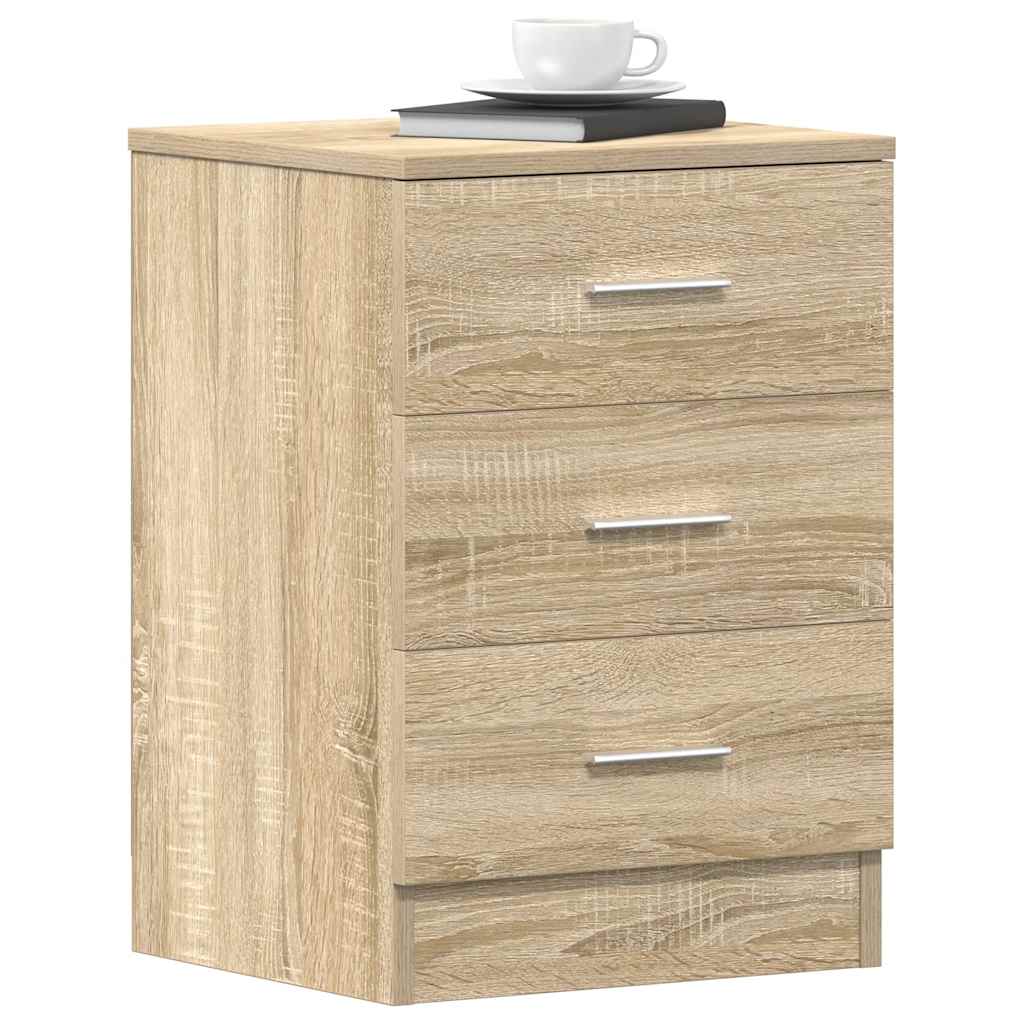 Bedside Cabinets 2 pcs Sonoma Oak 38x35x56 cm Engineered Wood