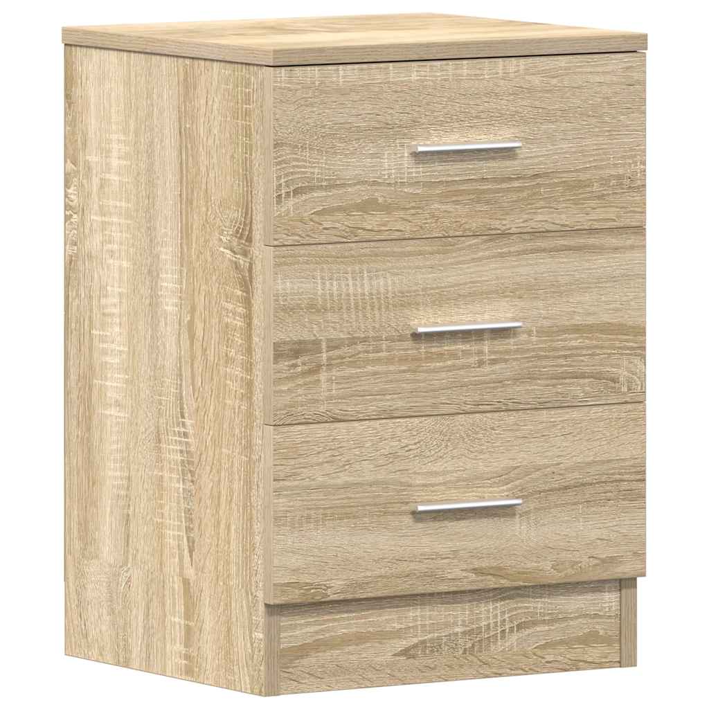 Bedside Cabinets 2 pcs Sonoma Oak 38x35x56 cm Engineered Wood