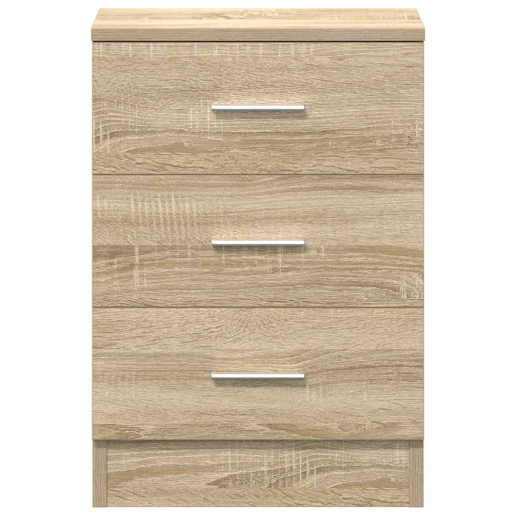 Bedside Cabinets 2 pcs Sonoma Oak 38x35x56 cm Engineered Wood