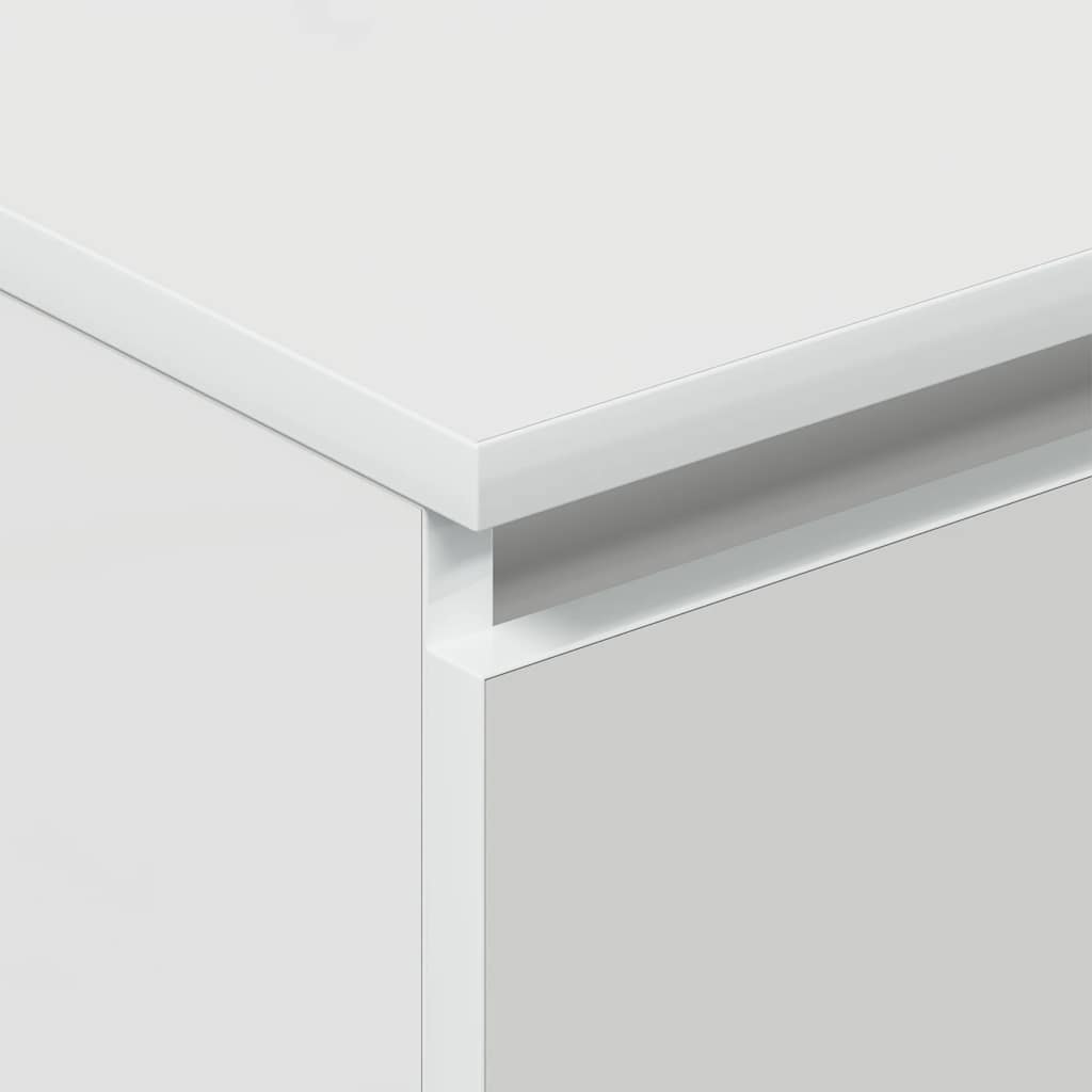 Sideboard High Gloss White 60x35x98.5 cm Engineered Wood