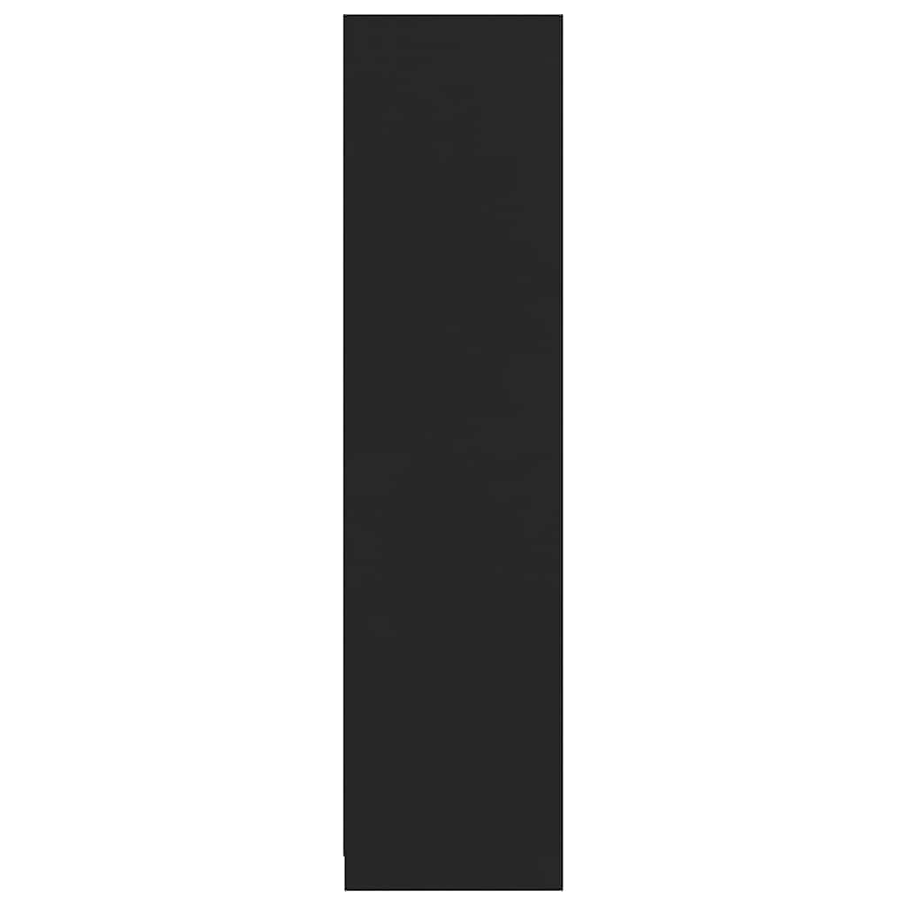 Wardrobe Black 100x50x200 cm Engineered Wood