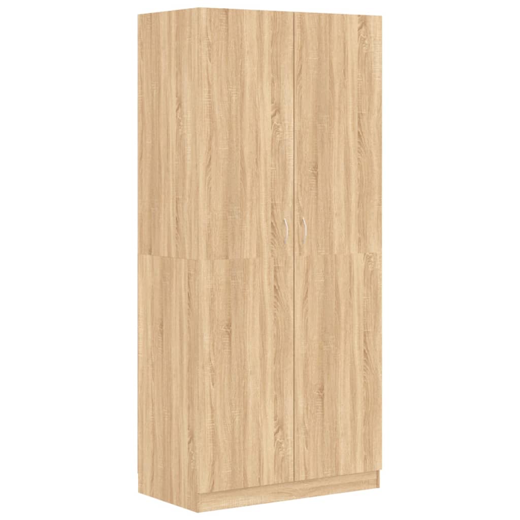 Wardrobe Sonoma Oak 90x52x200 cm Engineered Wood