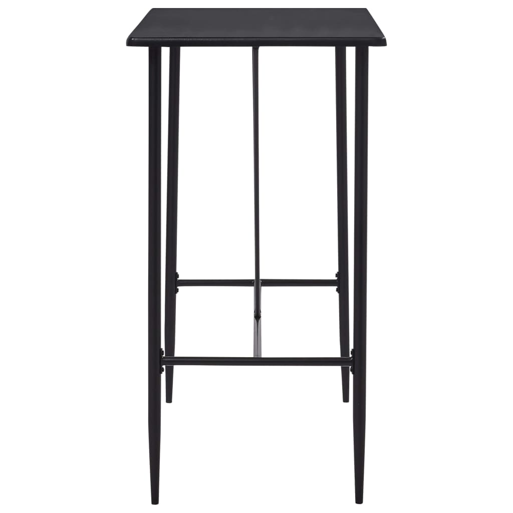 Bar Table Black 120x60x110 cm MDF