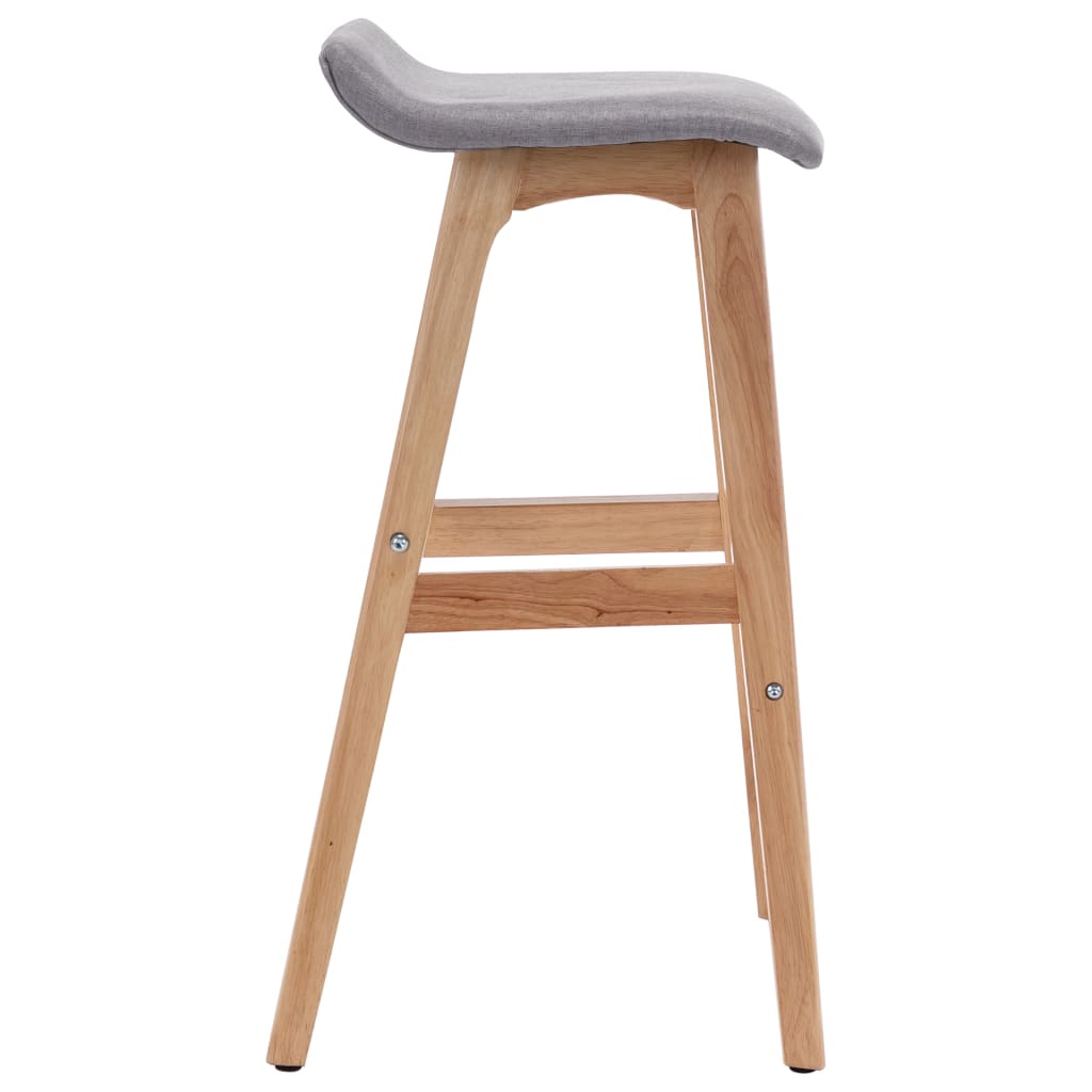Bar Stool Light Grey Fabric