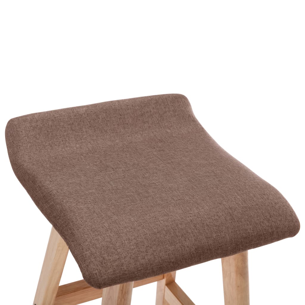 Bar Stool Taupe Fabric