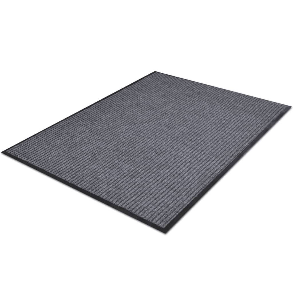 Pvc Door Mats 4 Pcs Grey 90X60 Cm