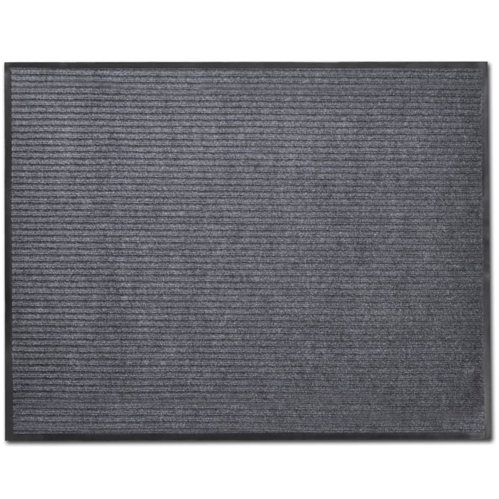 Pvc Door Mats 4 Pcs Grey 90X60 Cm