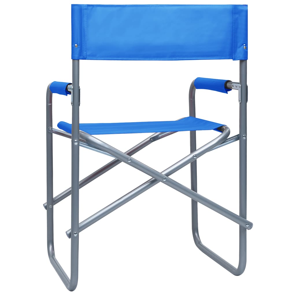 Director's Chairs 2 pcs Steel Blue