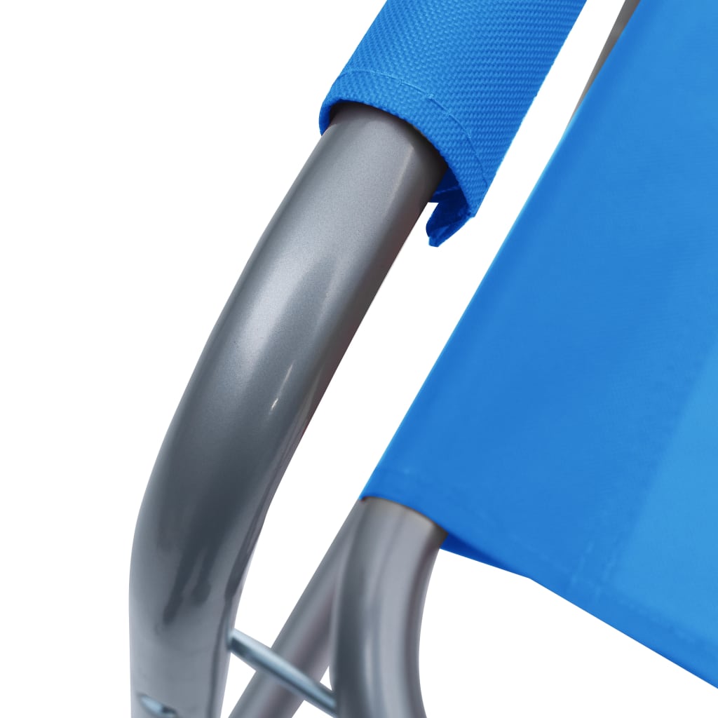 Director's Chairs 2 pcs Steel Blue