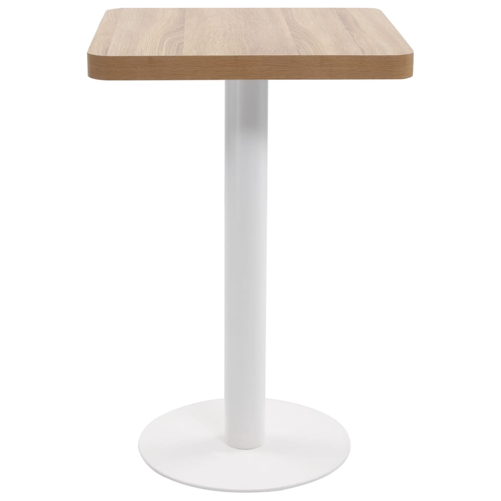 Bistro Table Light Brown 50x50 cm MDF