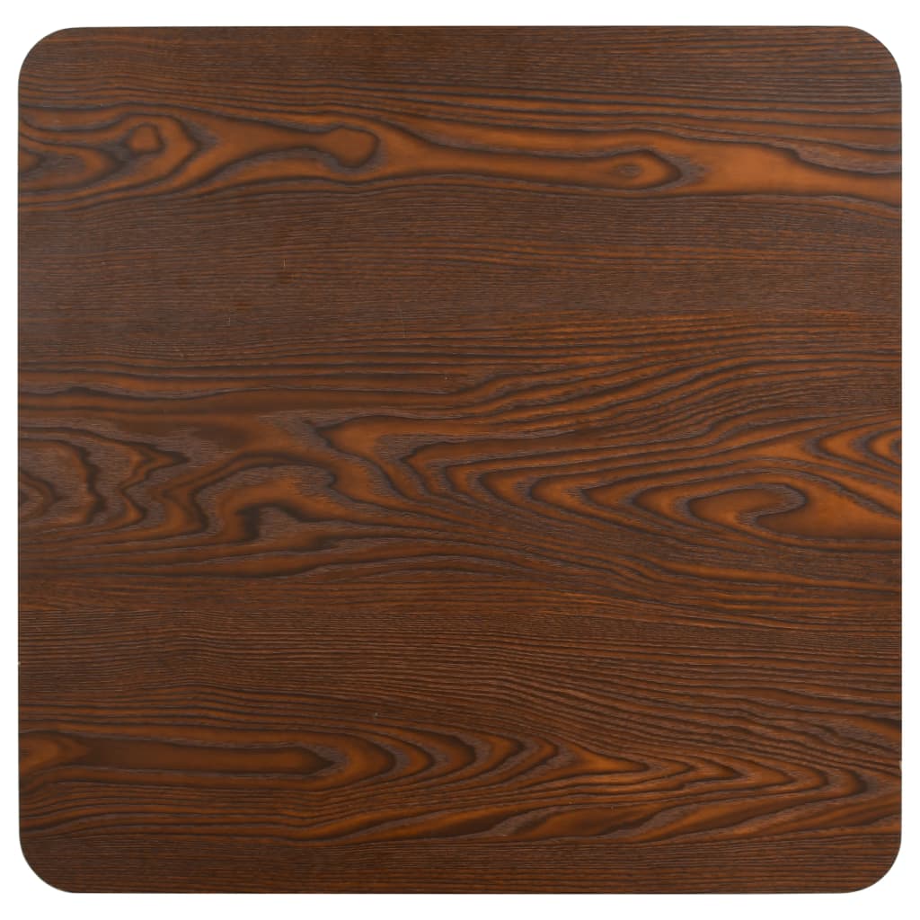 Bistro Table Dark Brown 60X60 cm MDF