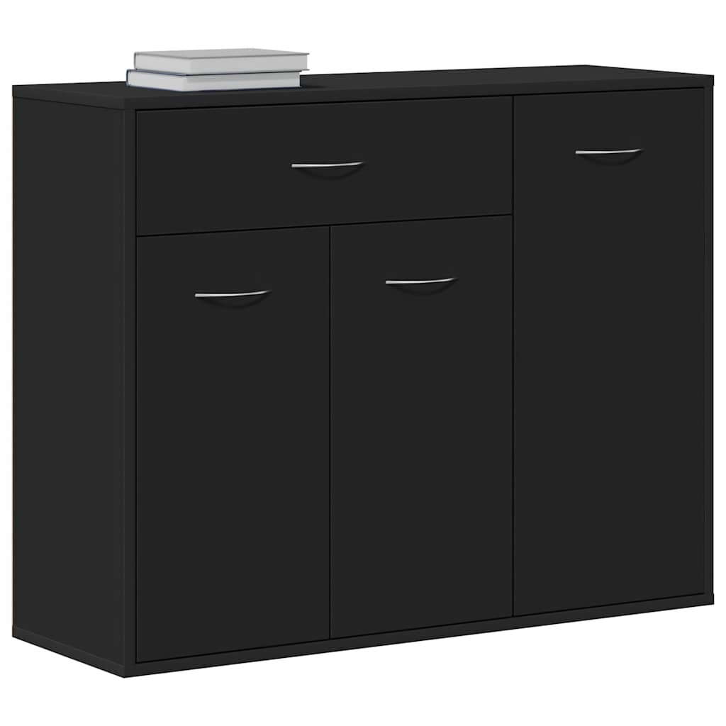 Sideboard Black 88x30x70 cm Engineered Wood