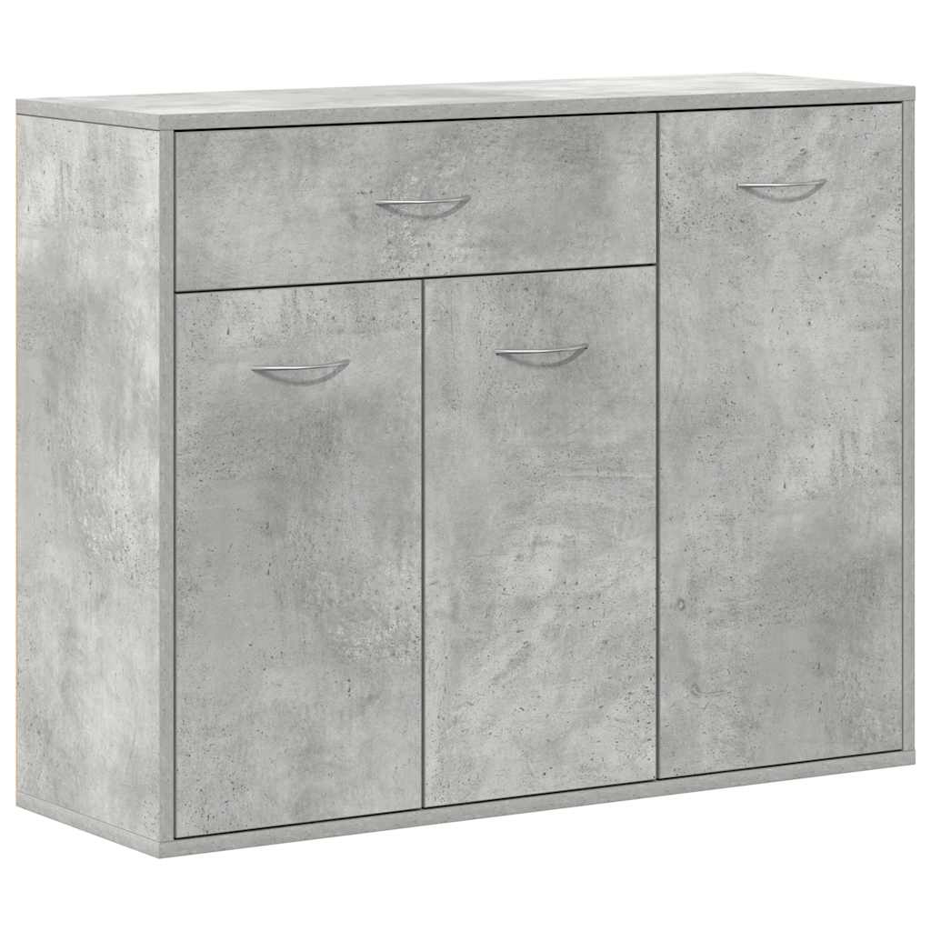 Sideboard Concrete Grey 88x30x70 cm Engineered Wood