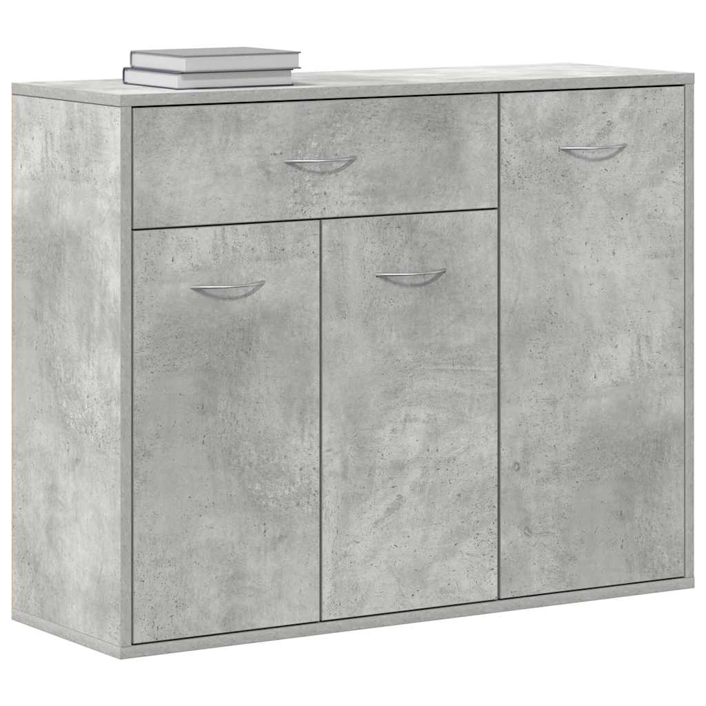 Sideboard Concrete Grey 88x30x70 cm Engineered Wood