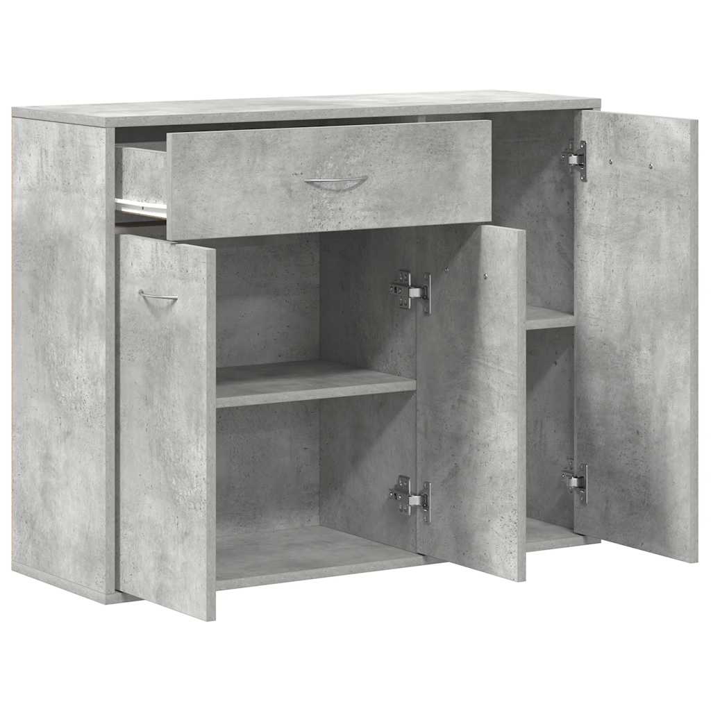 Sideboard Concrete Grey 88x30x70 cm Engineered Wood